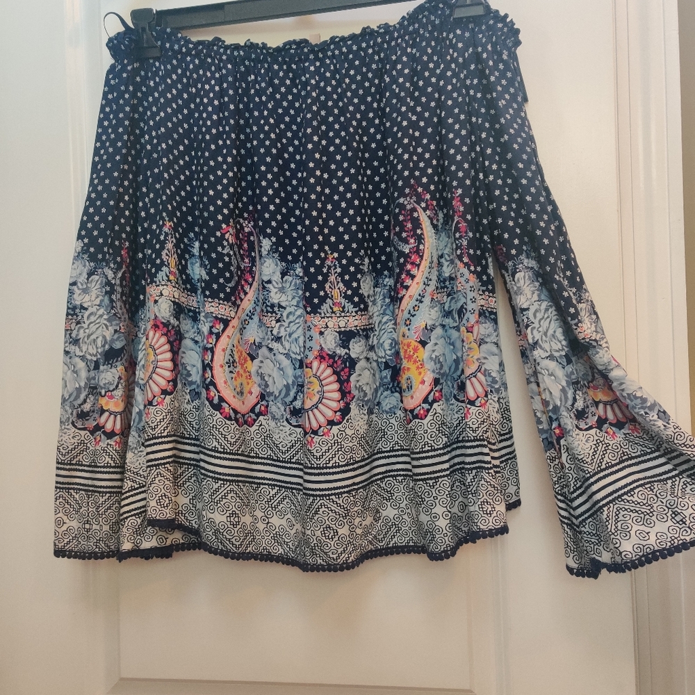 Plus Sz Wonderly Print Blouse